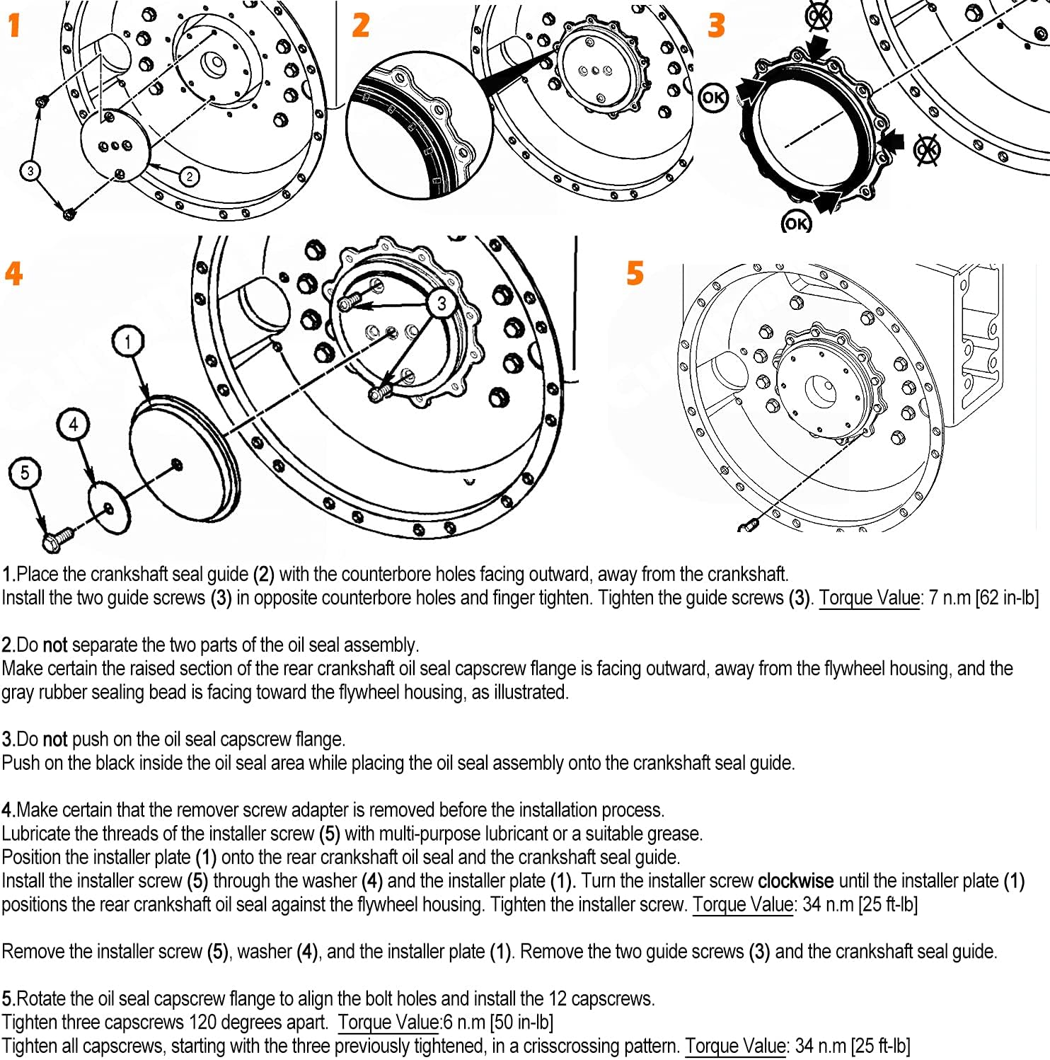 3164302 2892562 Rear Crankshaft Oil Seal Remover & Installer ST-221 Compatible with Cummins ISM L10 L10G M11