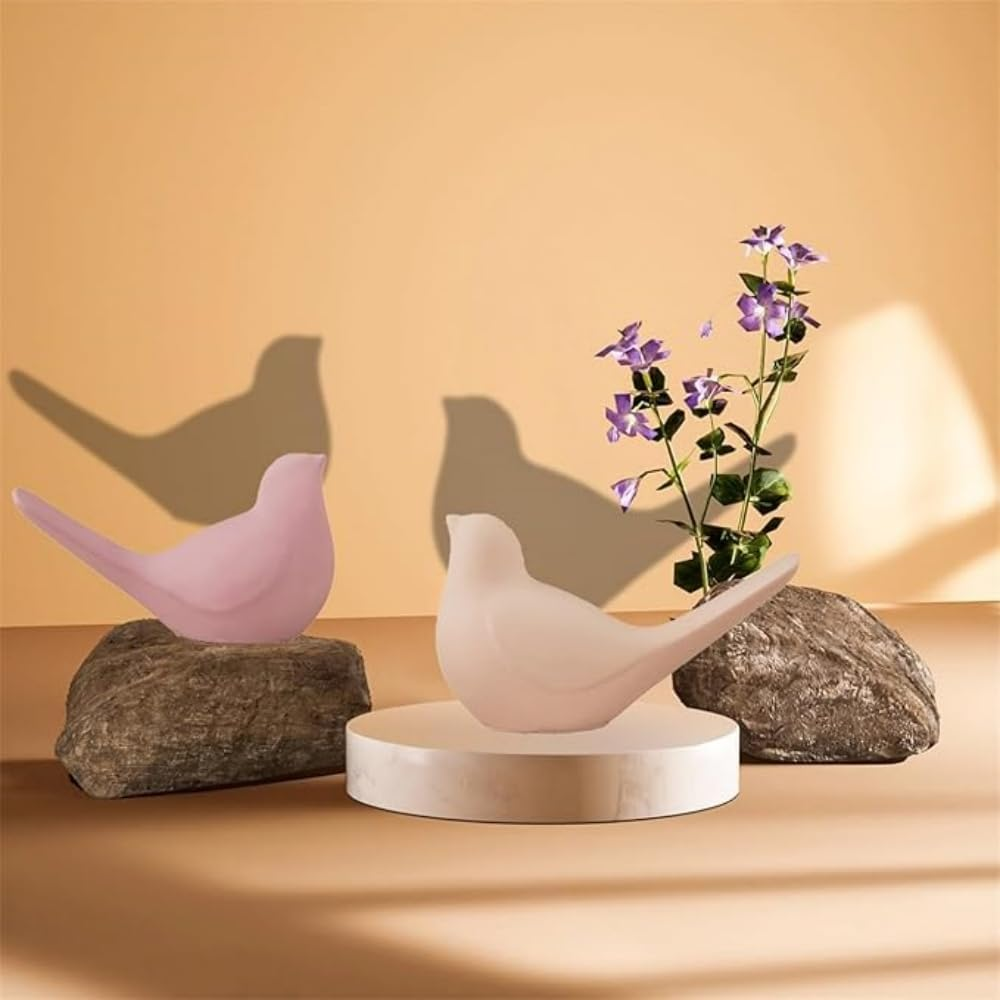 3D Bird Silicone Resin Casting Molds, 2 Pieces, White, for DIY Crafts and Desktop Decor ﻿ image number 6