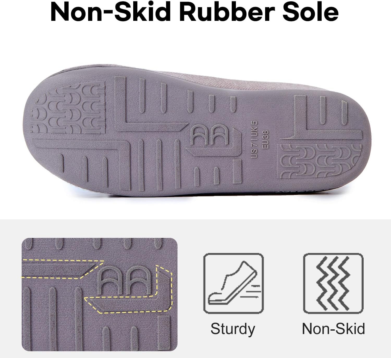 Longbay Women'S Furry Memory Foam Diabetic Slippers Comfy Cozy Arthritis Edema House Shoes image number 6