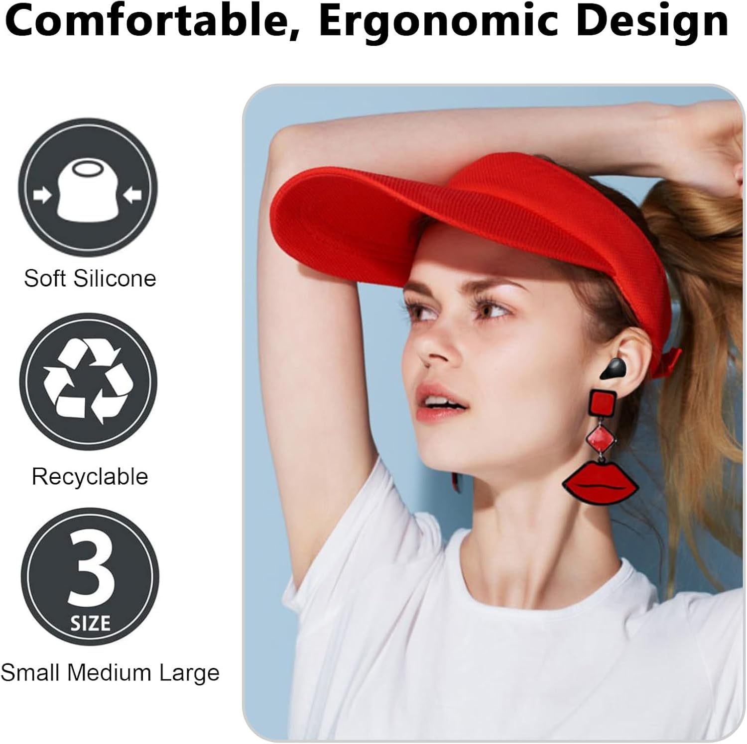 6 Pair Ear Tips for Galaxy Buds Pro, Replacement Silicone Eartips and No Impact Affect Headphone Charging, Noise Reduction & anti Slip Earplugs Compatible with Samsung Earbuds, S/M/L (Black) image number 3