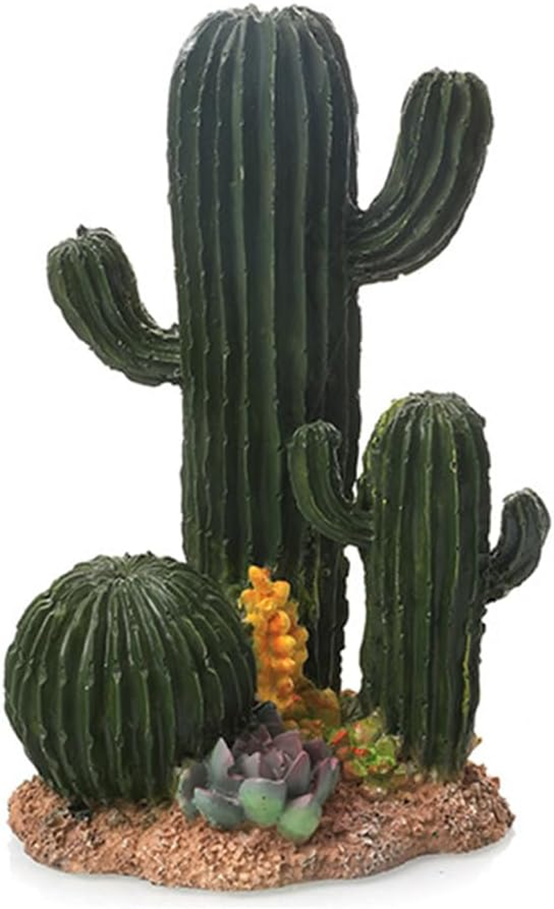 Artificial Cactus Statue/Simulated Cactus Ornament,Plants Terrarium Decoration & Desert Decor,Reptile Box Decoration for Reptile Animal Enclosures image number 6