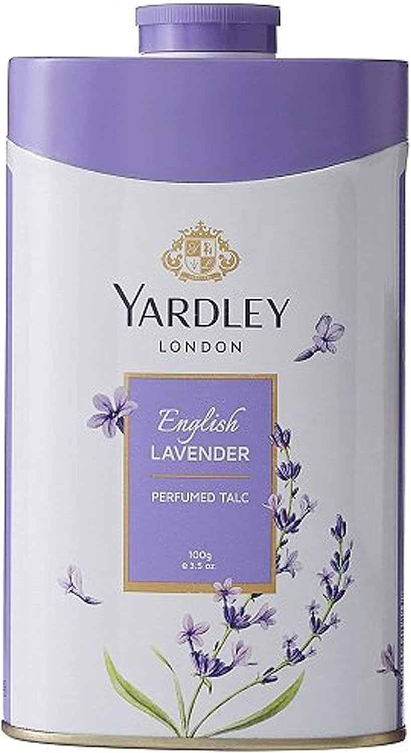 Yardley London Perfumed Talcum Powder for Women, English Lavender, 100G