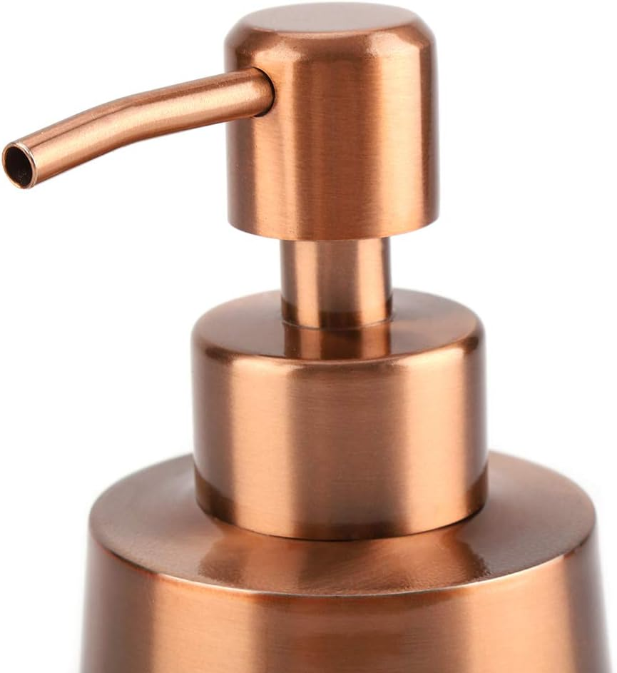 Premium 304 Stainless Steel Pump Dispenser, Modern, Stylish Sink Liquid Lotion Storage Holder Bottle with Sanding Surface, for Kitchen Bathroom, Ideal for Home Hotel Restaurant