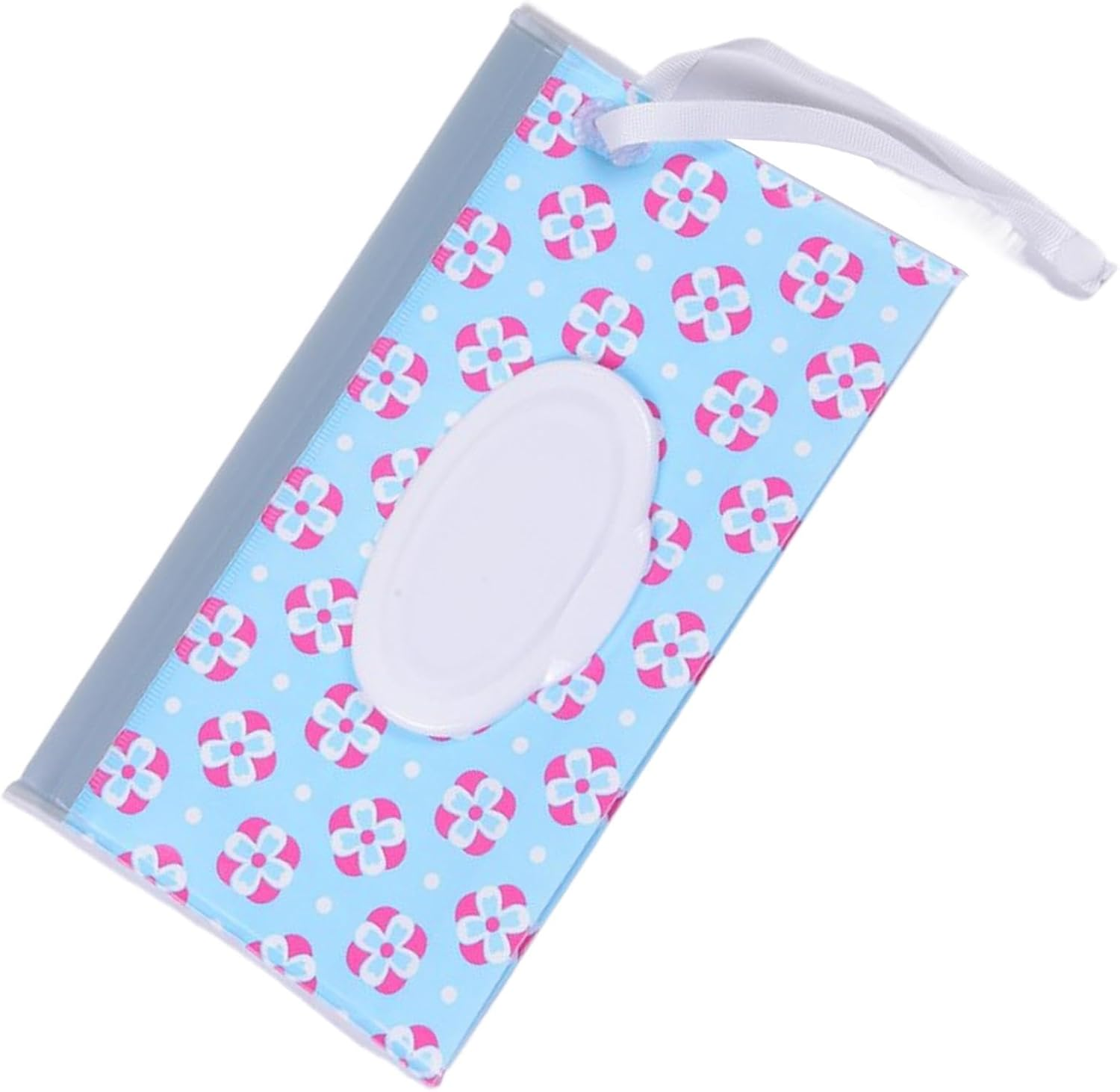 Wipes Container Travel | Water Resistant Wet Wipes Bag,Reusable Wipes Pouch Wipe Holder with Wrist Strap for Stroller Vehicle Shopping
