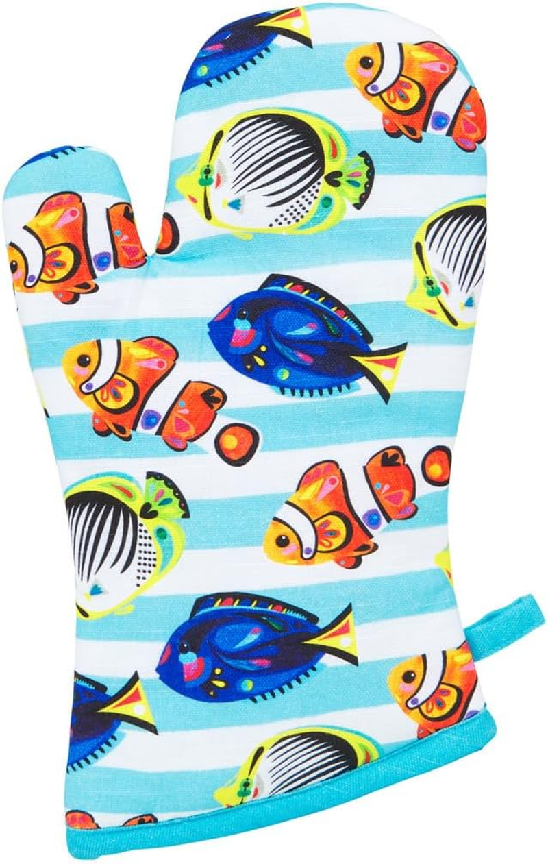 Maxwell & Williams Pete Cromer Ozzie Ocean Cotton Oven Glove