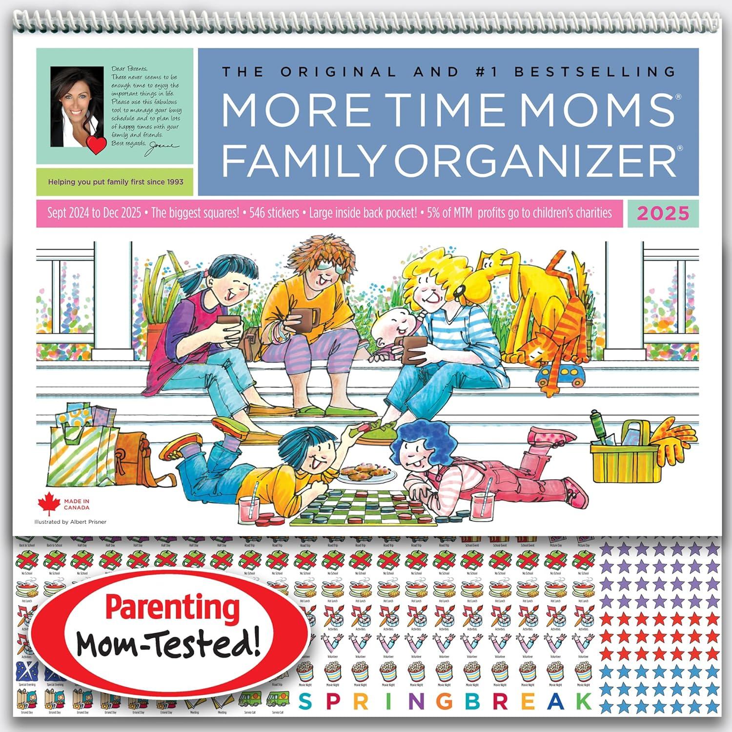 More Time Moms, Family Organizer 2025 Wall Calendar image number 2