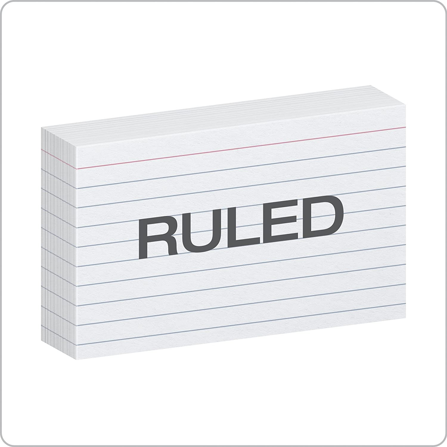 Oxford Ruled Index Cards, 3" X 5", White, Lined Index Flashcards, 300 per Pack (10022) image number 5