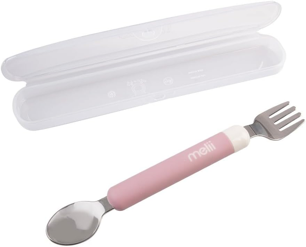 Melii Luxe Detachable Spoon & Fork - Pink image number 1