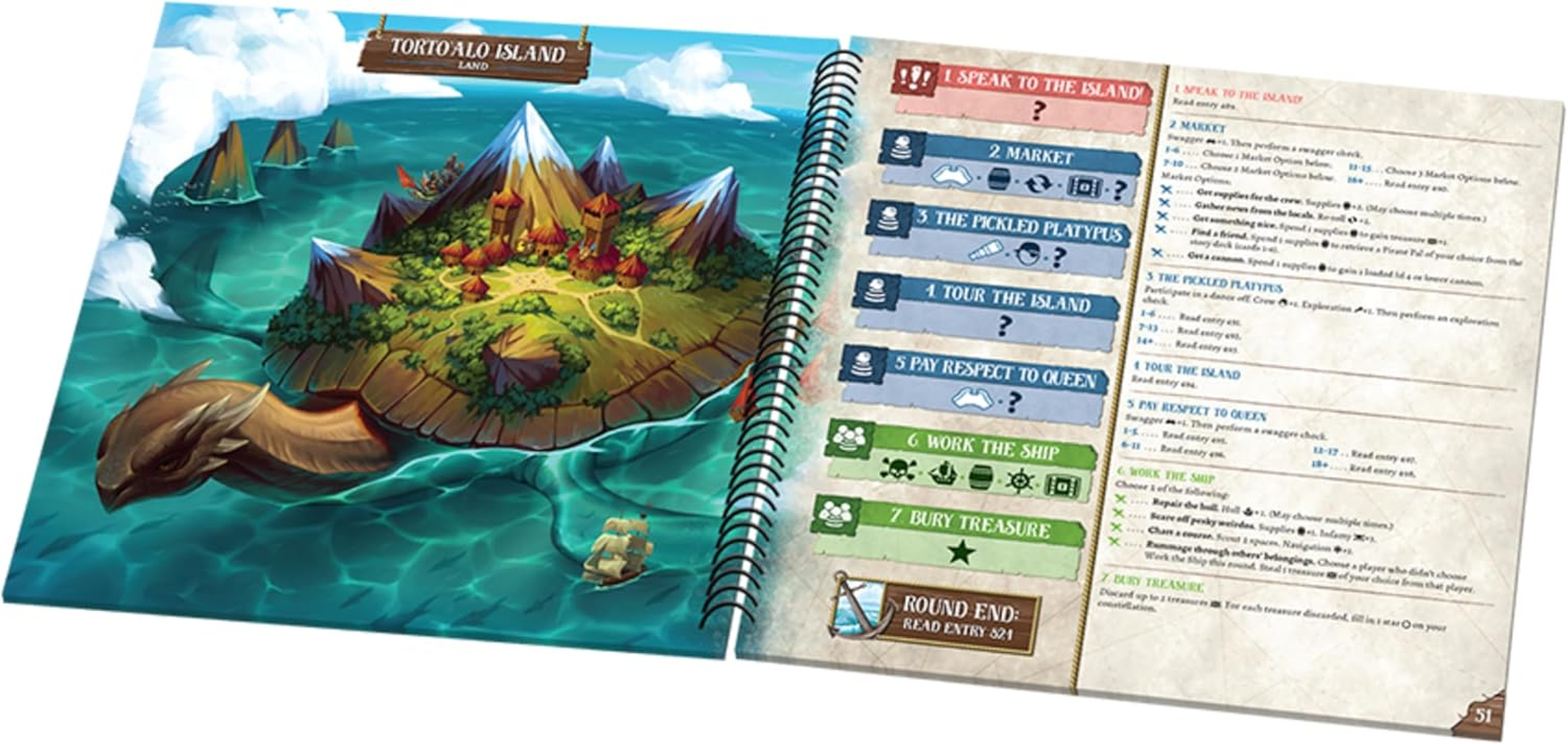 Plaid Hat Games Crossroads Game Fantasy Flight Games Forgotten Waters a Pirate Adventure Board Game 3-7 Players 13+ image number 3