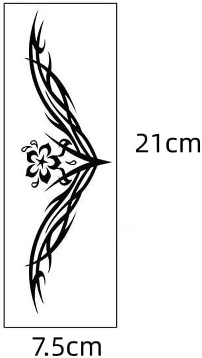 Temporary Tattoo Female Waterproof Simulation Tattoo Cover Scar Cesarean Section Waist Chest Totem Sticker image number 4