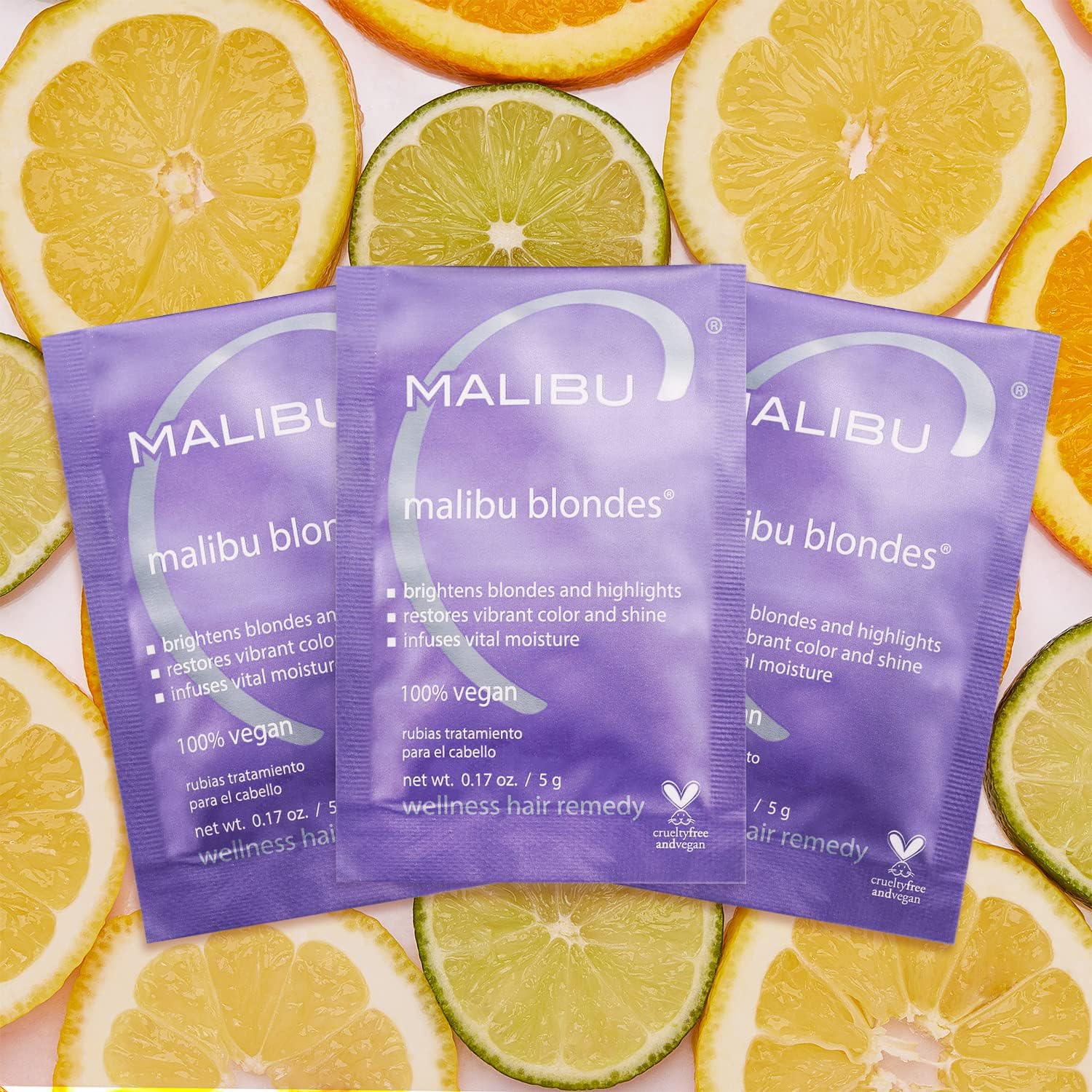 Malibu C Wellness Blondes Hair Treatments 12-Piece Sachets