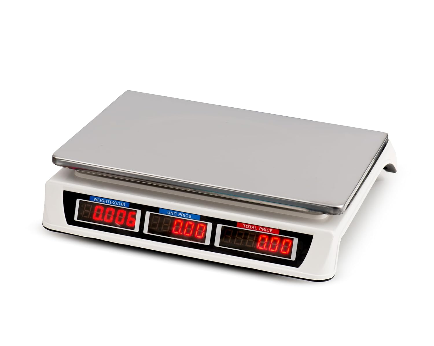 Kitchen Digital Electronic Scale 40KG 1G Accuracy Commercial Shop Platform Postal Weight Scales Food (New 40KG White) image number 3