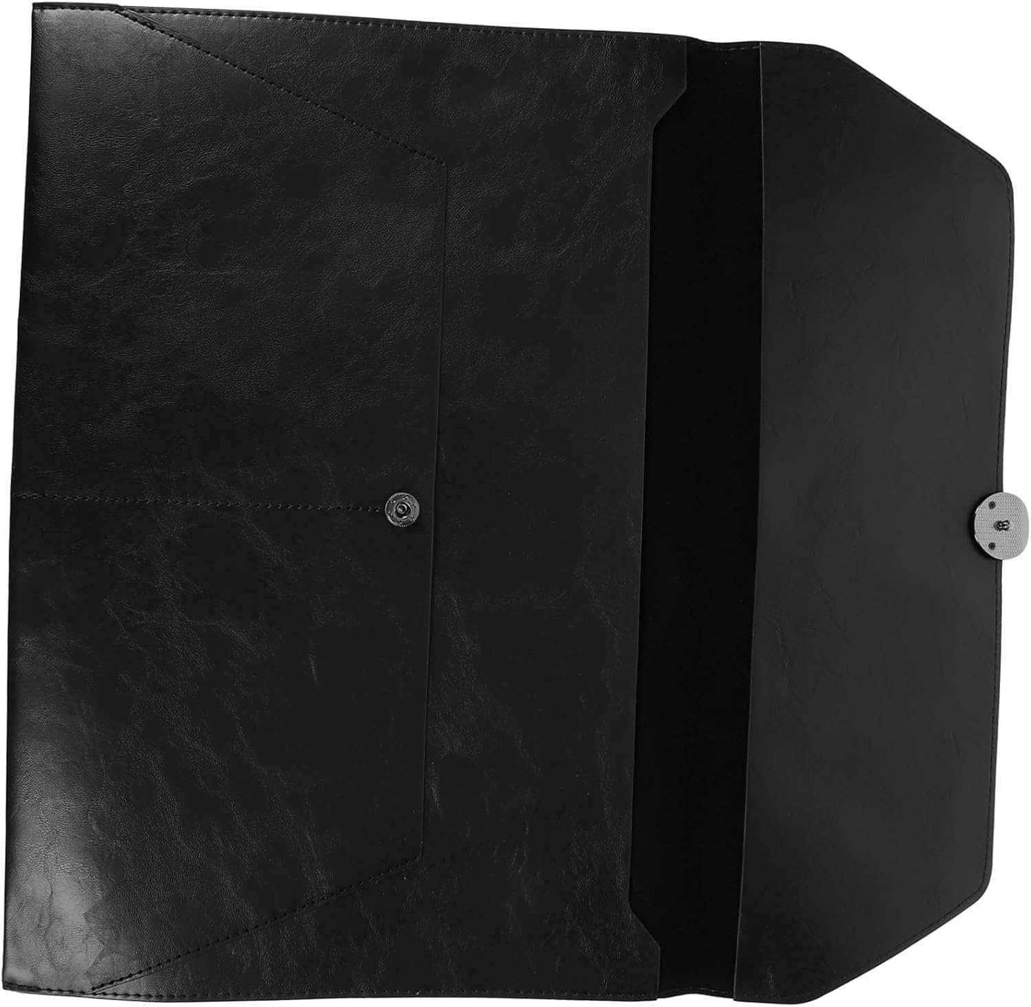 TOGEVAL Large Capacity Leather Information Bag for Document Storage Reusable Office File Folder Pockets for Travel Pouch Organization image number 5