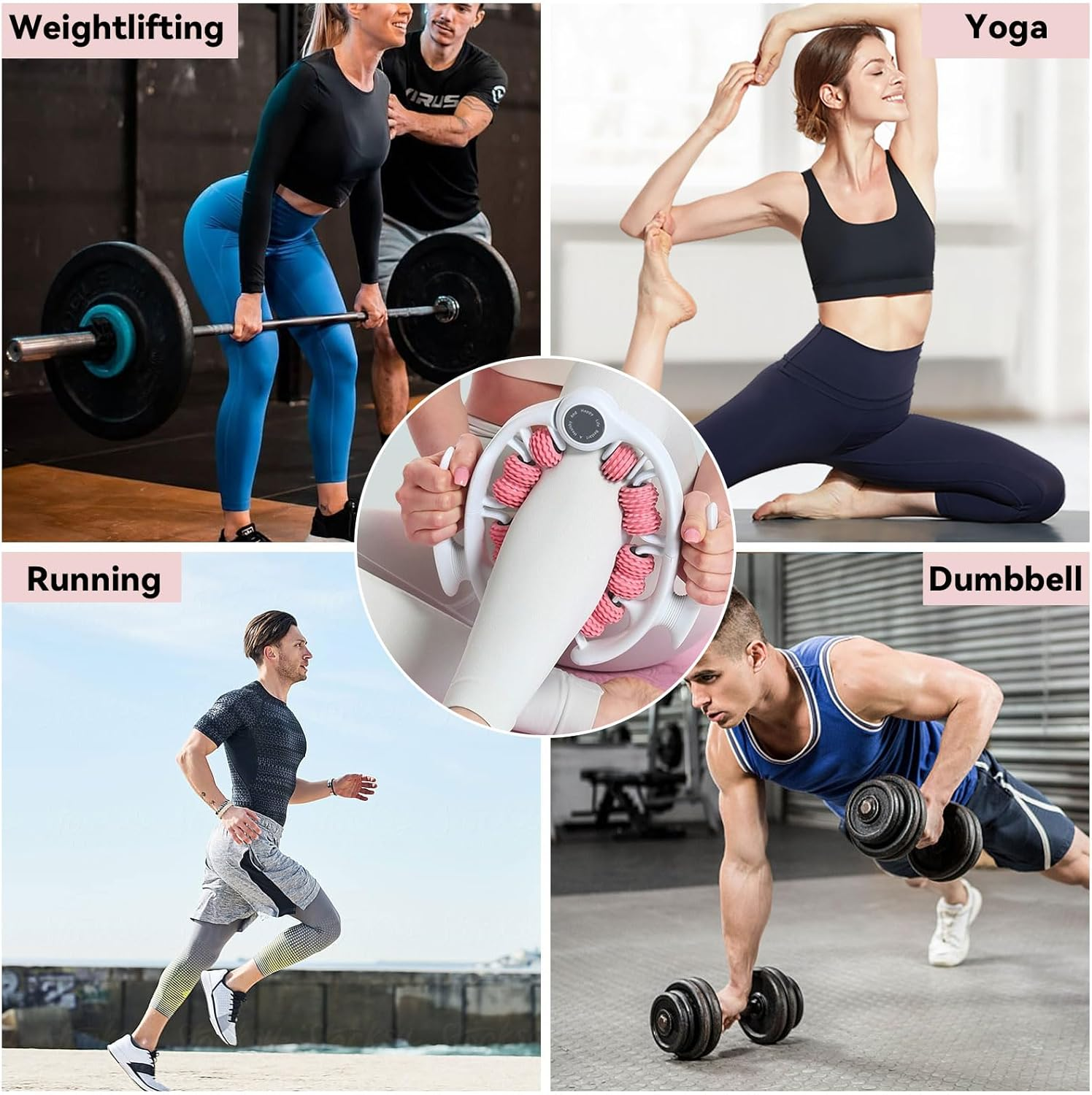 Lymphatic Drainage Massager Roller &ndash; Cellulite Massage Tool anti Cellulite Fascia Massage Tool for Body Sculpting, Deep Tissue Relief & Skin Firming &ndash; Manual Gua Sha Roller for Legs, Glutes, and Belly image number 6