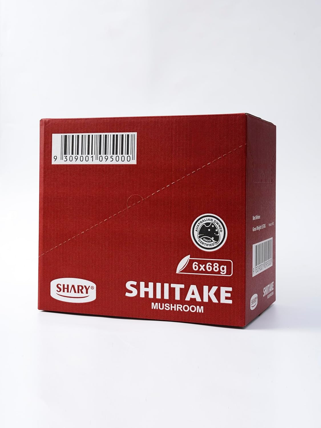 Shary Shiitake Mushroom Crisps, Bulk Pack (6 X 68G) &ndash; Crunchy, Savoury, Vegan, Gluten-Free Snack image number 1