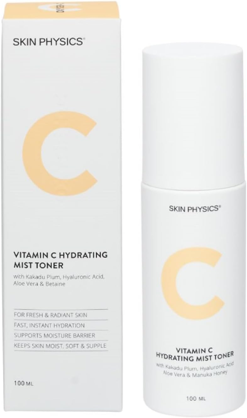 Skin Physics Hydrating Vitamin C Facial Mist Toner 100Ml &ndash; with Hyaluronic Acid, Kakadu Plum & Aloe Vera &ndash; Refreshing Face Spray for Instant Hydration image number 1