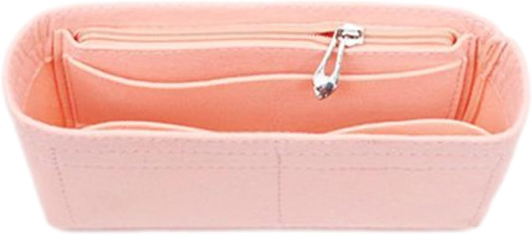 Versatile Felt Cloth Bag Liner Zipper for Bags Practical for Travel Shopping & Everyday Use Compact Bag image number 5