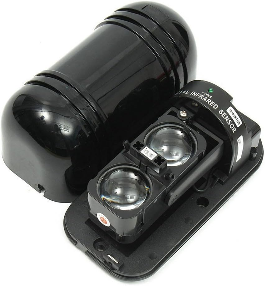 Gudoqi Double Beam Security Active IR Detector 100M Photoelectric Home Security Alarm Infrared Detector Sensor image number 4