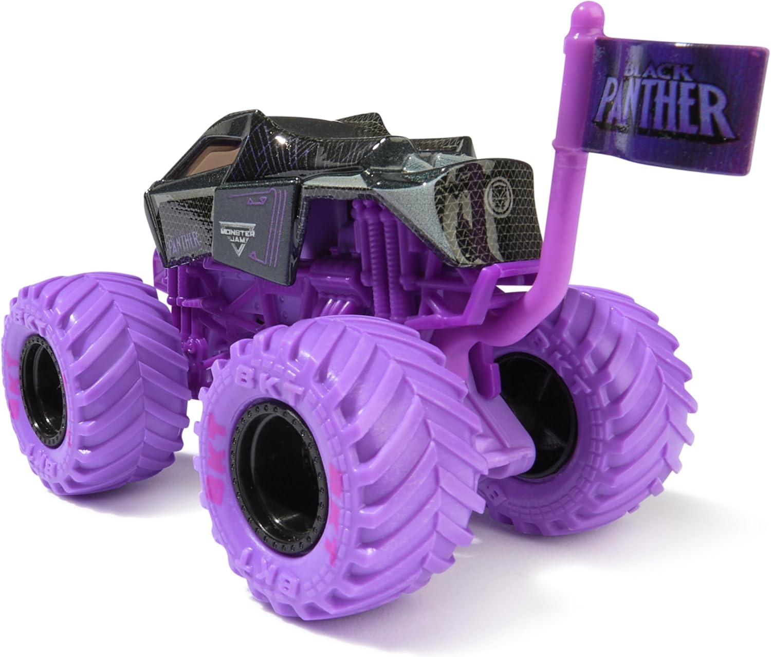 Monster Jam, Marvel Official Black Panther Monster Truck, Die-Cast Vehicle, 1:64 Scale, Super Hero Kids Toys for Boys Ages 3 and Up image number 1