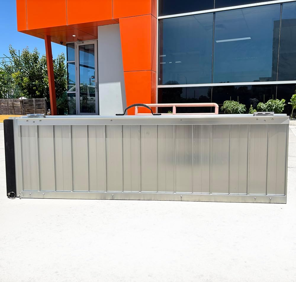Single-Folding Aluminium Wheelchair Ramp 272Kg Rated Loading Portable Threshold Non-Slip (5Ft-(152Cm X 73.5Cm X 5Cm)) image number 1