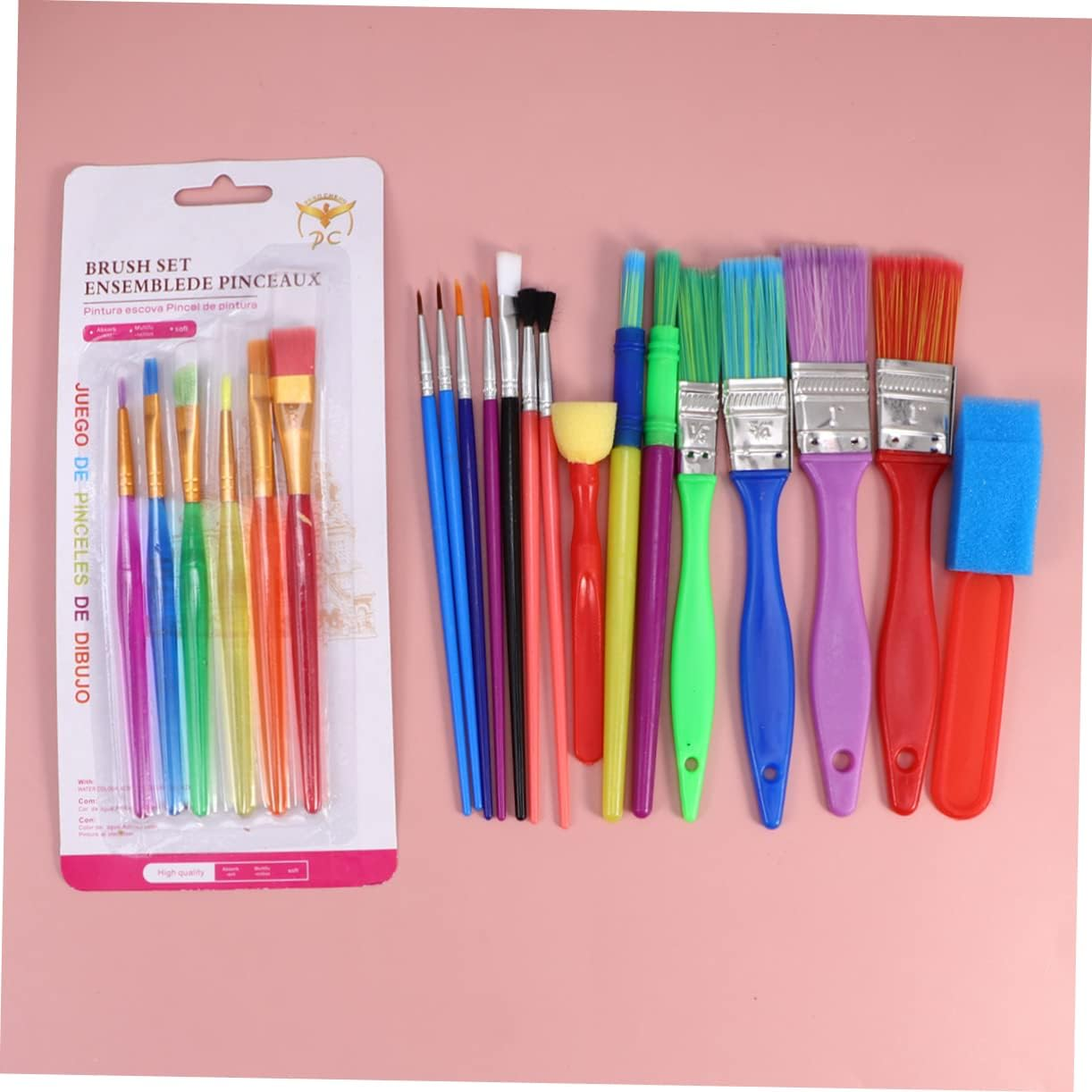 Totority 21Pcs Set Handle Paint Brush round Paint Brush Facial Tool Painting Tools for Imagination Kids Painting Tools Kids Suit Kids Paint Brush Tools for Kids Child Graffiti the Pen image number 4