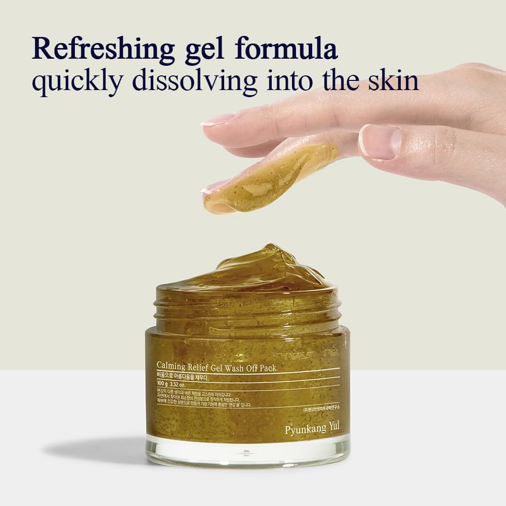 Pyunkang Yul Calming Relief Gel Wash off Mask 100 G image number 3