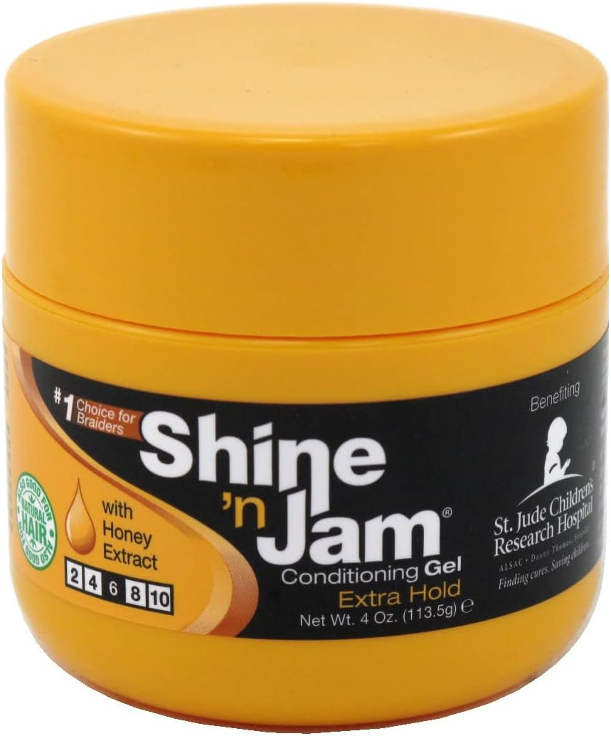 Shine N Jam Conditioning Gel Extra Hold 16 Ounce Jar (473Ml) (2 Pack) image number 1