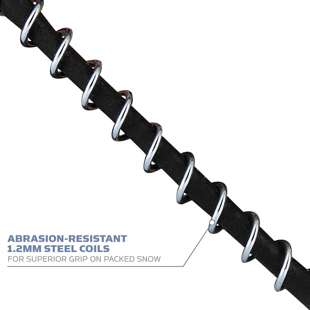 Yaktrax Walk Ice & Snow Grips for Walking Shoes, Elastic Rubber Strap & 1.2Mm Steel Coils, Provides Traction in Ice & Snow image number 4