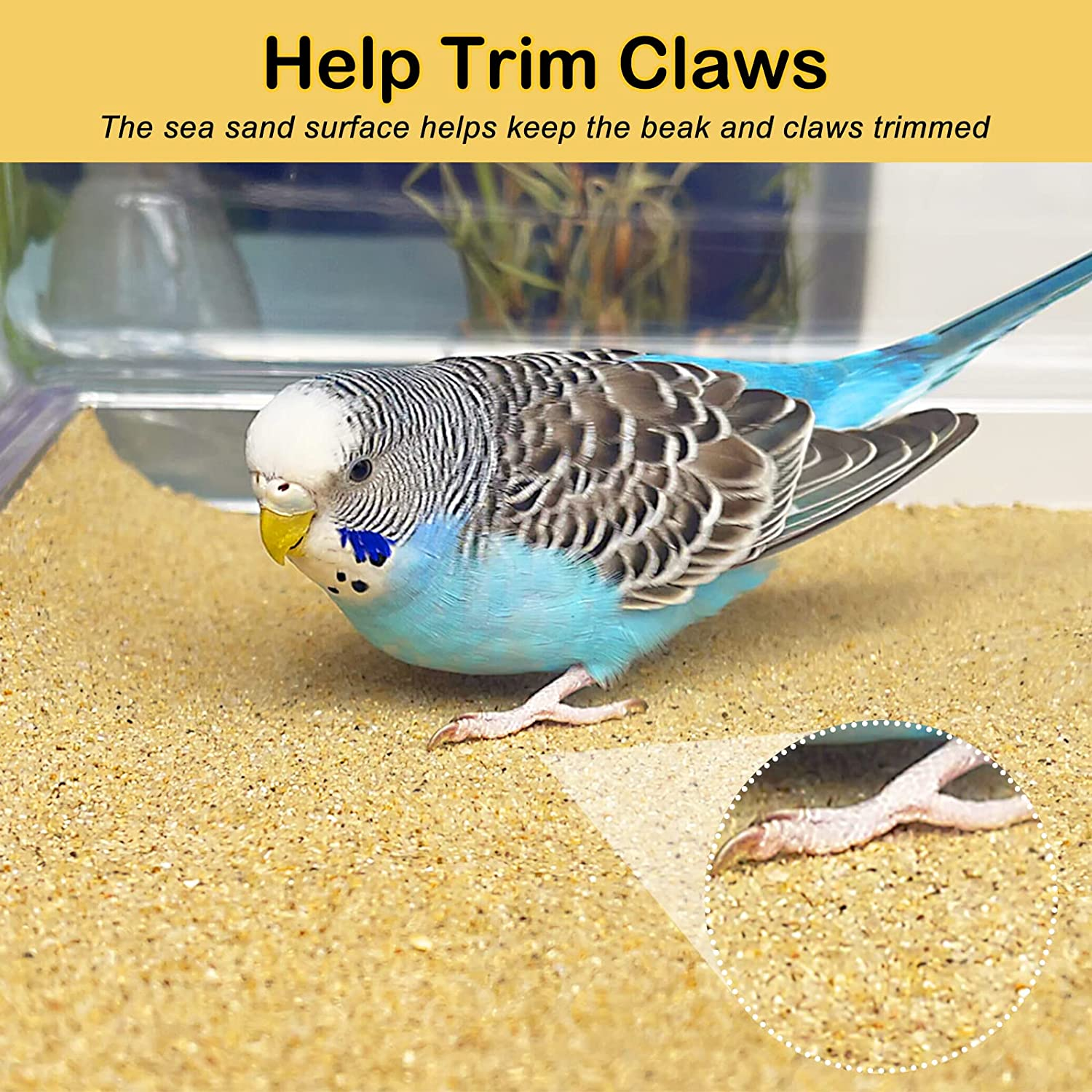 S&X Bird Cage Liner 30-Pack 15&rdquo; X 11&rdquo; Gravel Paper for Bird Cage | Sand Sheets for Easier Cleaning and Bird Health image number 5