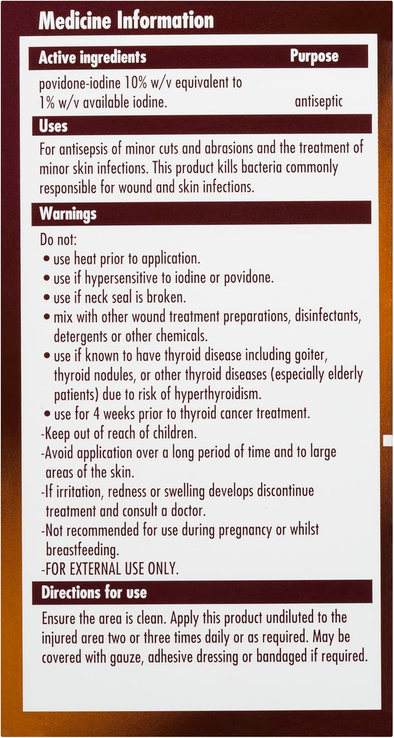 Betadine Antiseptic Hospital Solution 100 Ml image number 1