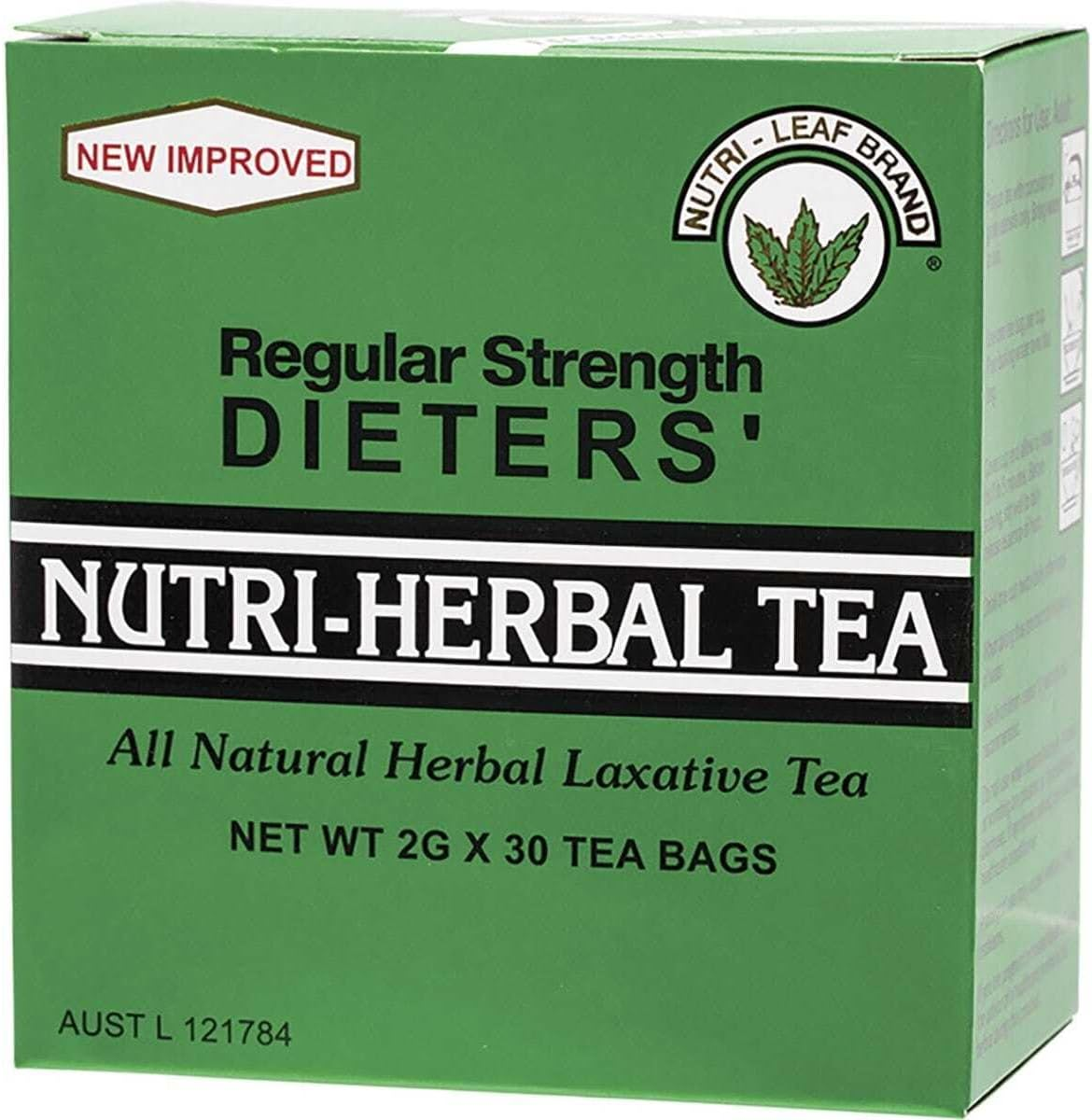 Nutri-Leaf Dieter'S Regular Strength Nutri-Herbal Tea 30 Bags, 30 Count