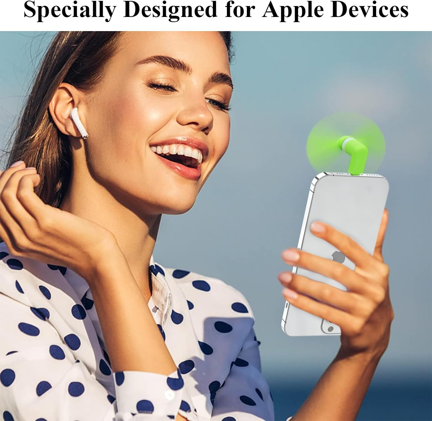 3 Pack Portable Cell Phone Fan Mini Fan Compatible with Iphone 14/14Pro Max/13/13 Pro Max/12/12 Pro Max/11/11 Pro/11 Pro Max/X/Xs/Xr image number 1