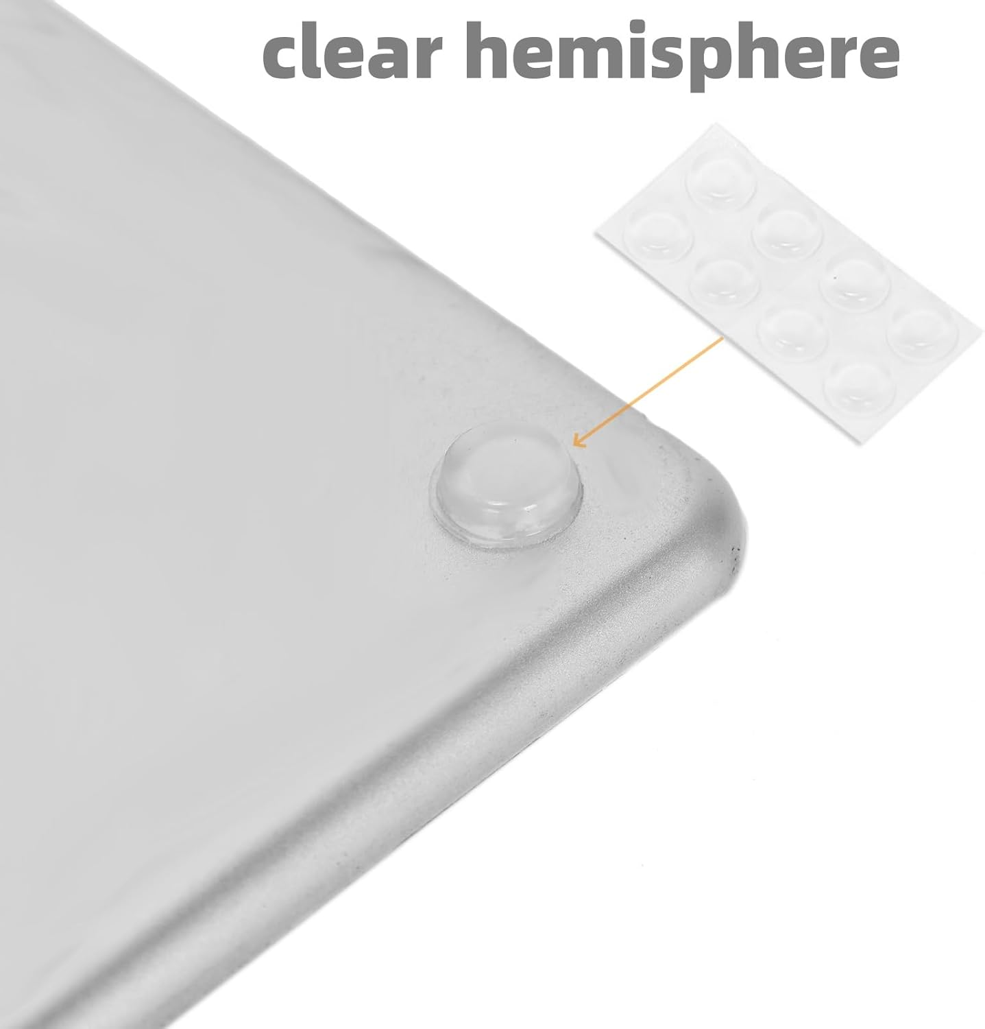 Combo of 96PCS Clear and Black Rubber Feet (Round, Square, Spherical, Rectangle) Self-Adhesive Bumper Pads for Drawers, Cabinets, Doors, Laptop Feet, Keyboards