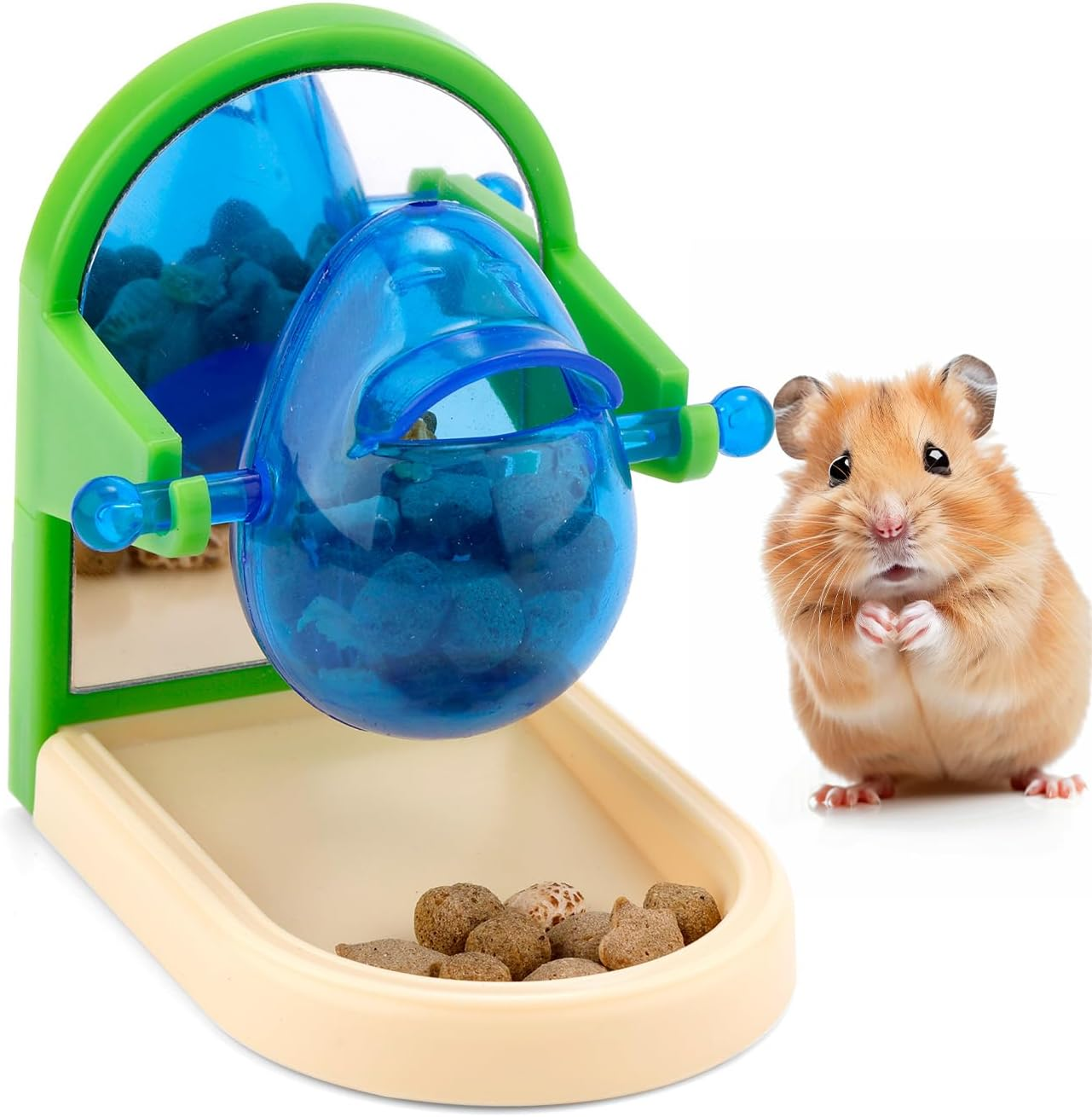 Rat Enrichment Toys, Rat Foraging Toys for Pet Rats Interactive Foraging Toys Intelligence Growth Rat Cage Puzzle Toy Treat Dispensing Slow Feeder for Rat Bird Parakeet Cockatiel Conure Rodent (Arch)