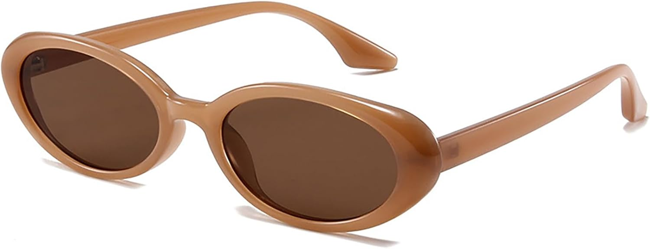 ONLYZILLA Retro Classic Oval Sunglasses for Women and Men Small 90S Style