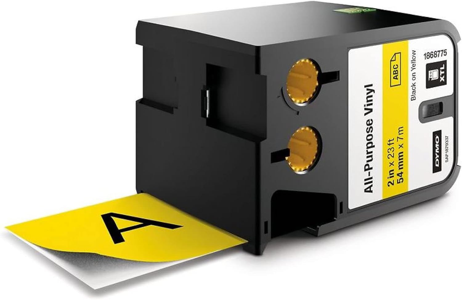 Dymo XTL All-Purpose Vinyl 1/2" (12 Mm) - Black on White