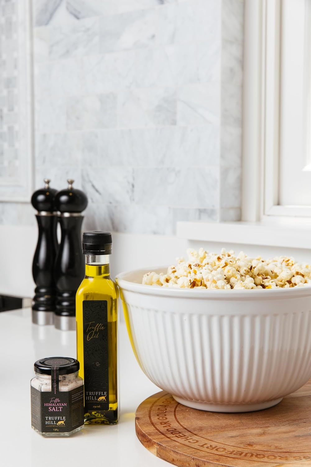 Truffle Hill - Truffle Oil (100Ml), Cold Pressed Extra Virgin Olive Oil Infused with Black P&eacute;rigord Truffle, Keto, Paleo, Vegan, Vegetarian, Low Fat, Sugar & Sodium image number 1