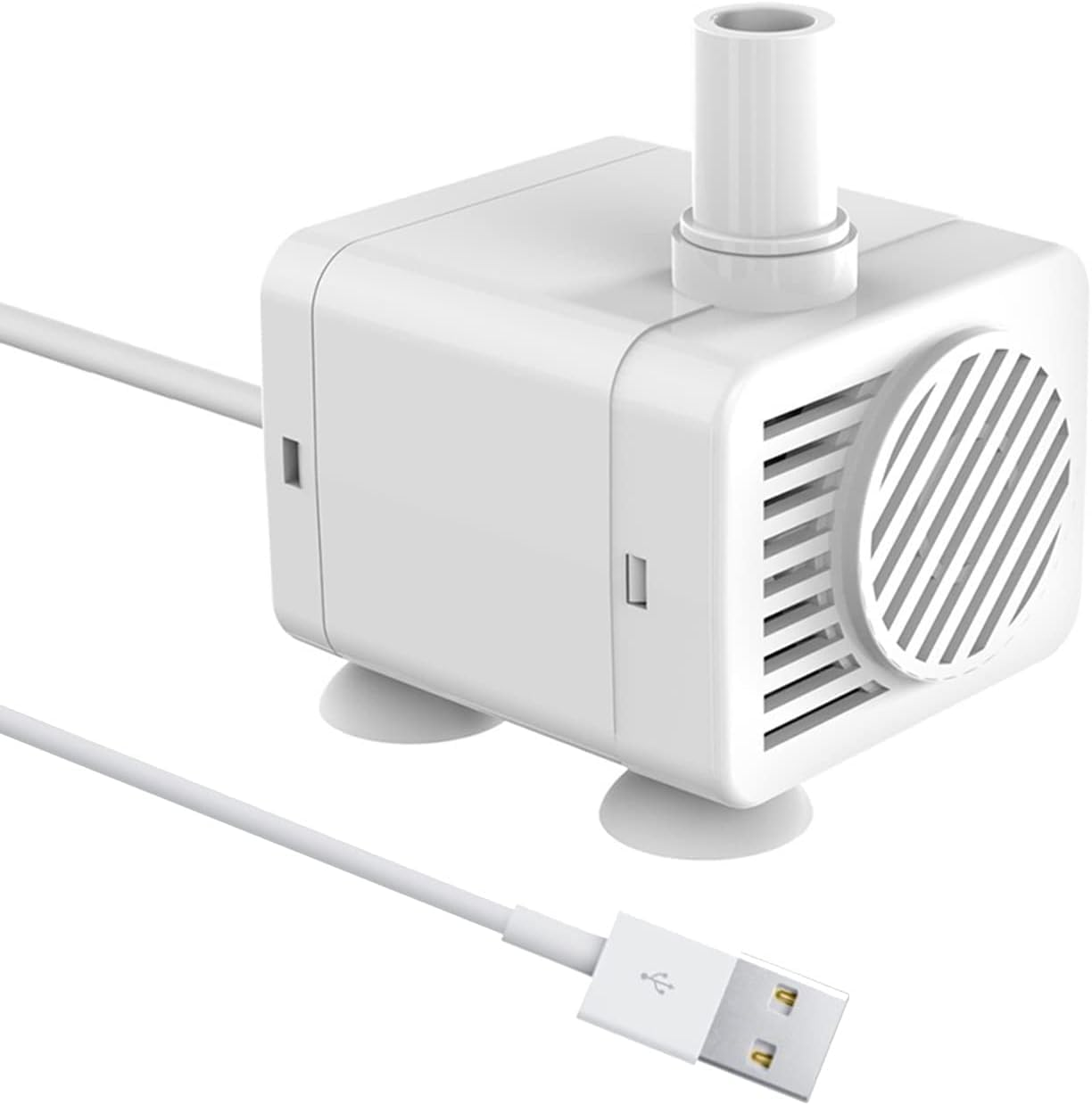 Homvik USB 200L / H 1.5W Mini Water Pump Submersible for Cats Fountain Aquarium Pond and Fish Tank Ultra Silent Fresh and Marine Water Circulation Height 1M image number 1