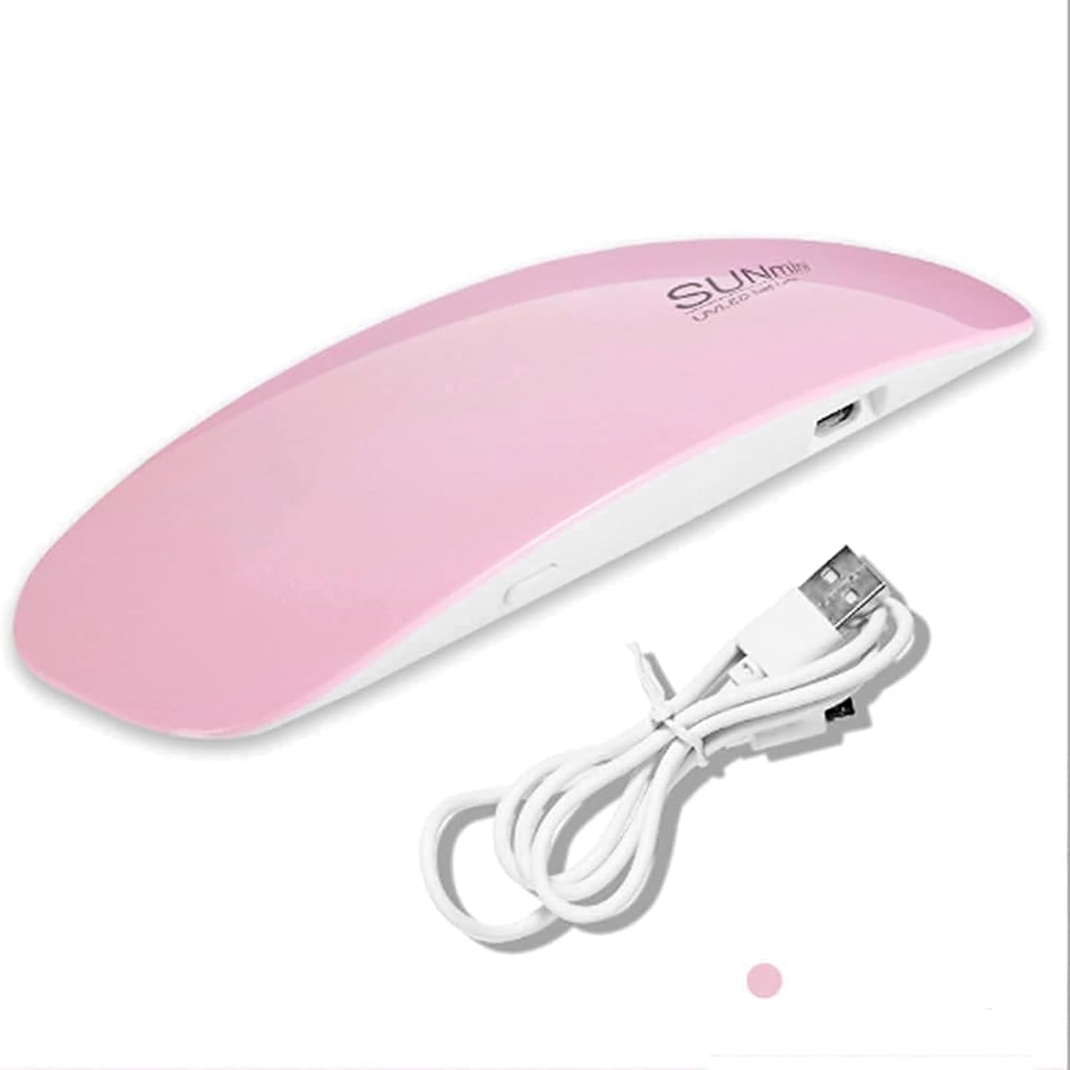 Mini Nail Lamp,Portable USB Nail Polish Dryer Lamp for Nail Gel Nail Polish Nail Art Manicure with 2 Modes(60S or 120S), Professional Nail Art Tool Accessory(Pink)