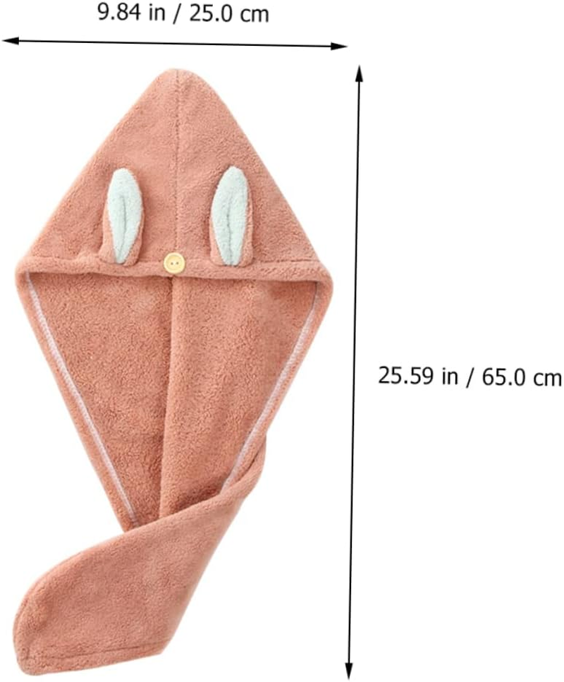 LIFKOME Quality Material Dry Hair Cap Bath Cap Boys and Girls Fast Drying Super Absorbent image number 5