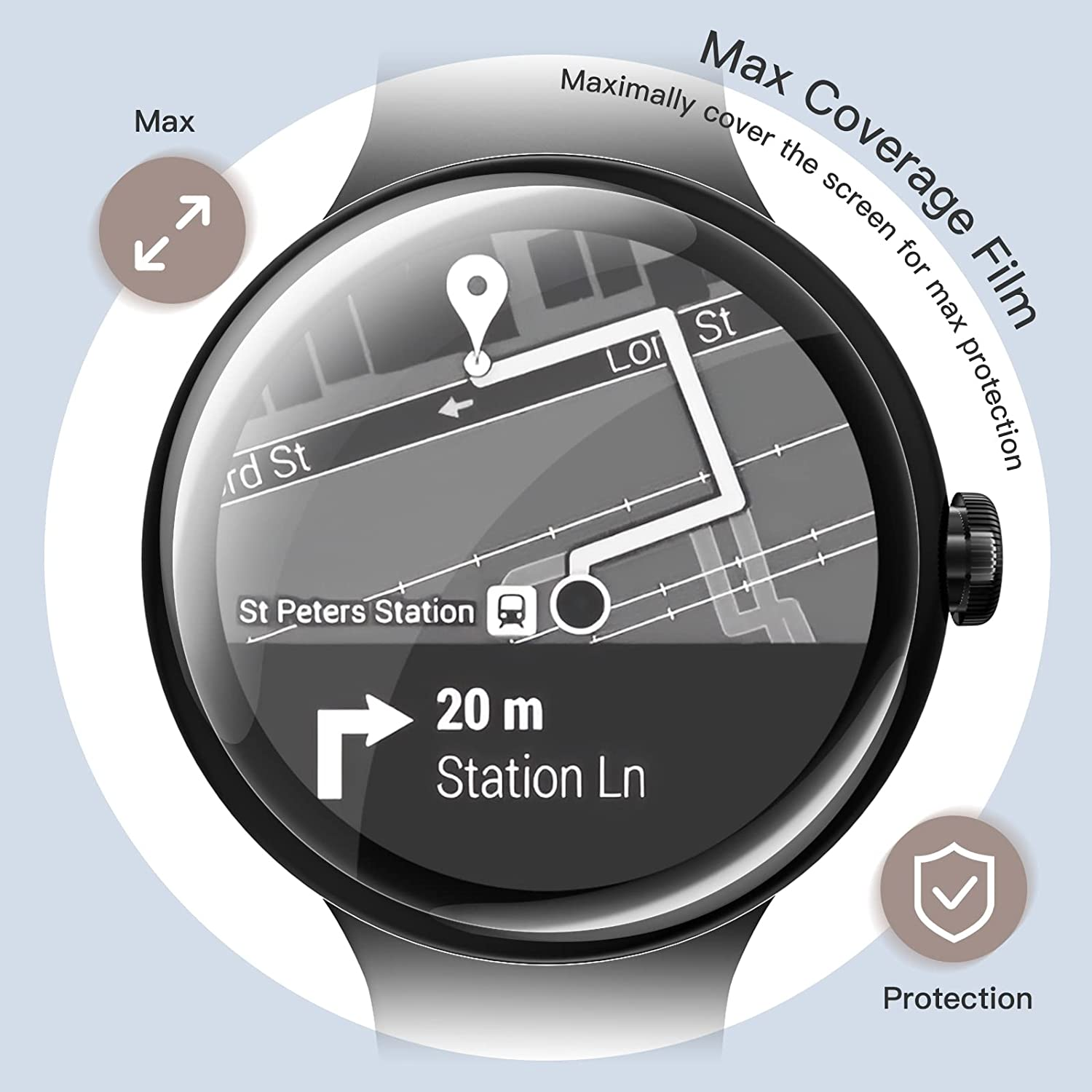 Jetech Screen Protector for Google Pixel Watch 4/3 / 2/1 41Mm, Anti-Scratch Self-Healing Soft TPU Film, HD Clear, 6-Pack image number 2