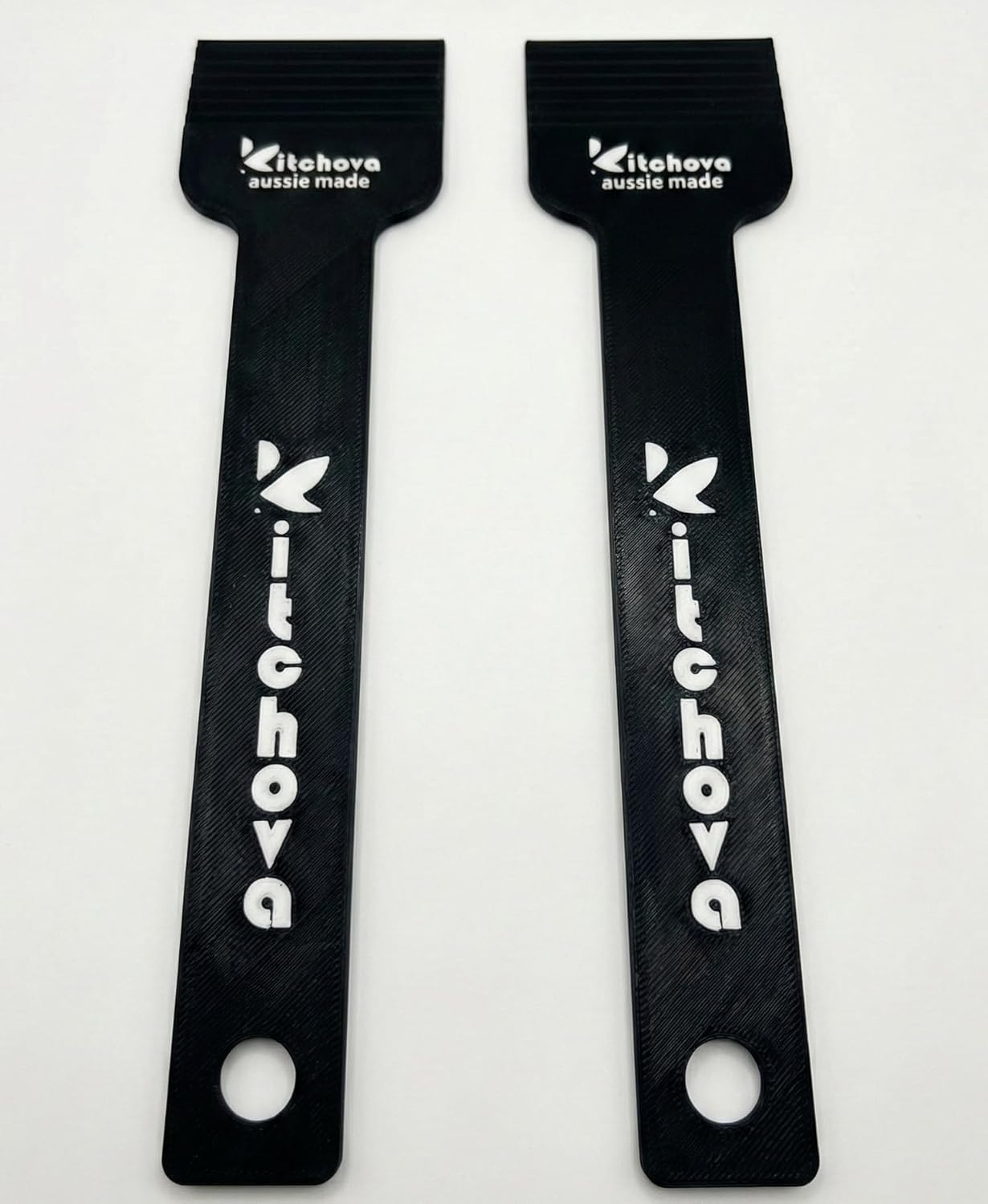 Bristle Free BBQ Grill Scraper (2 Pack) &ndash; Plastic Barbecue Cleaning Tool &ndash; Aussie Made Grill Accessories for Gas, Charcoal, Porcelain & Iron Grates &ndash; Rust Proof & Wire Free Scraper (Black) image number 5