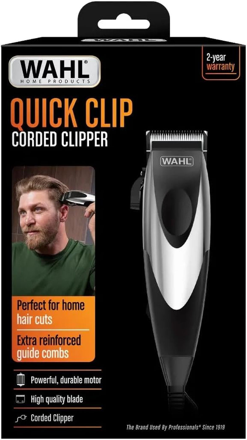 Wahl Quick Clip Professional Hair Clipper | Maintenance-Free Steel Blades | Complete Kit with 6 Guide Combs & Tools image number 5