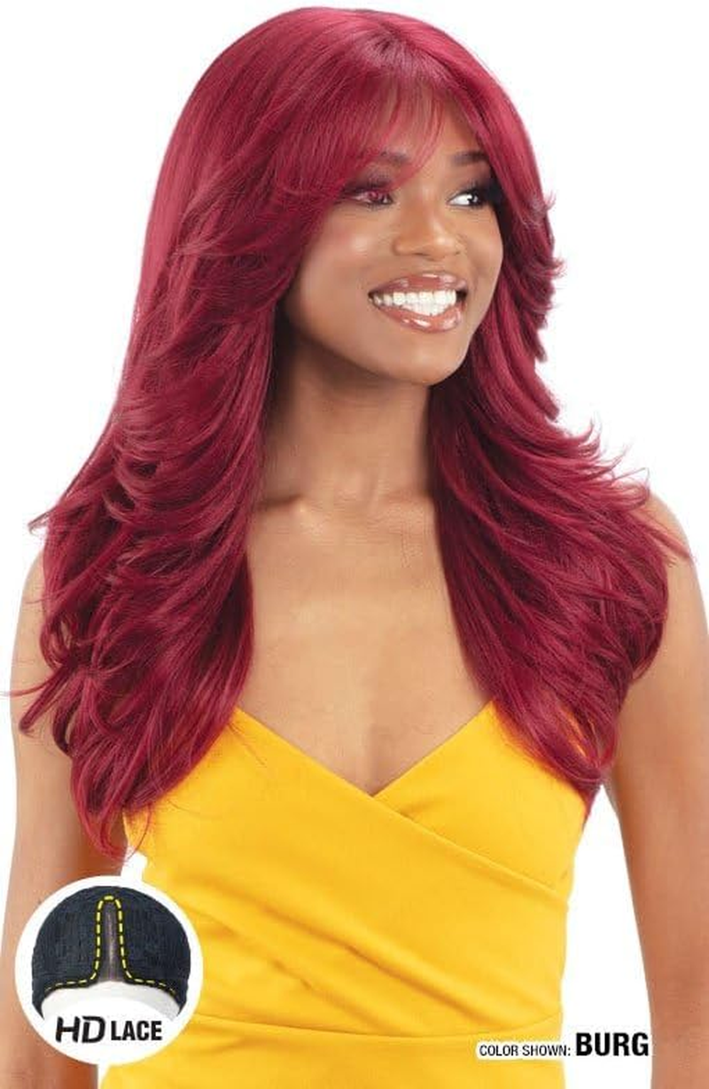 Shake-N-Go Equal Curtain Bang Lace Wig - Maven (Ash Brown) - Hi-Vanilla image number 5