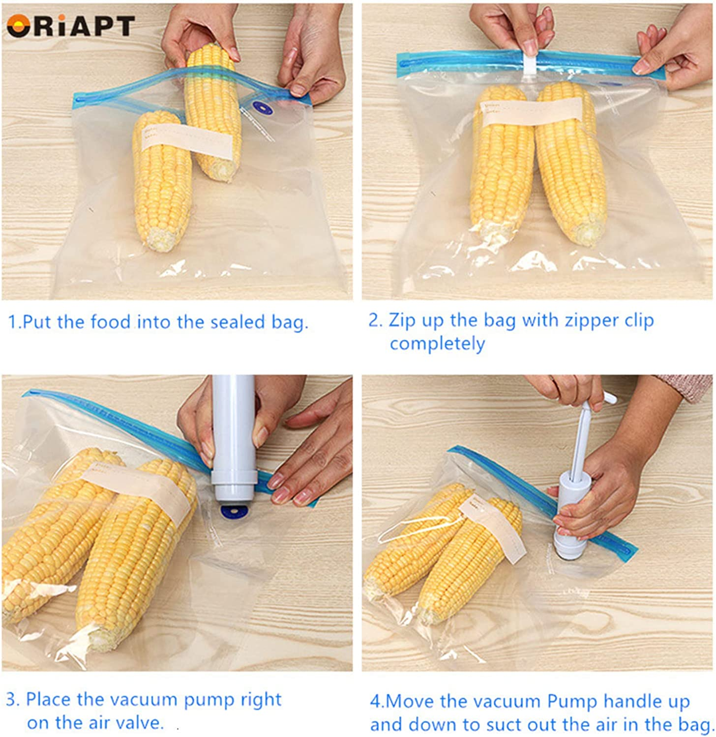 Reusable Sous Vide Bags Vacuum Storage Sealed Bags Bpa-Free for Food Storage, Sous Vide Cooking,Filament Storage 3 Sizes 15 Bags image number 1