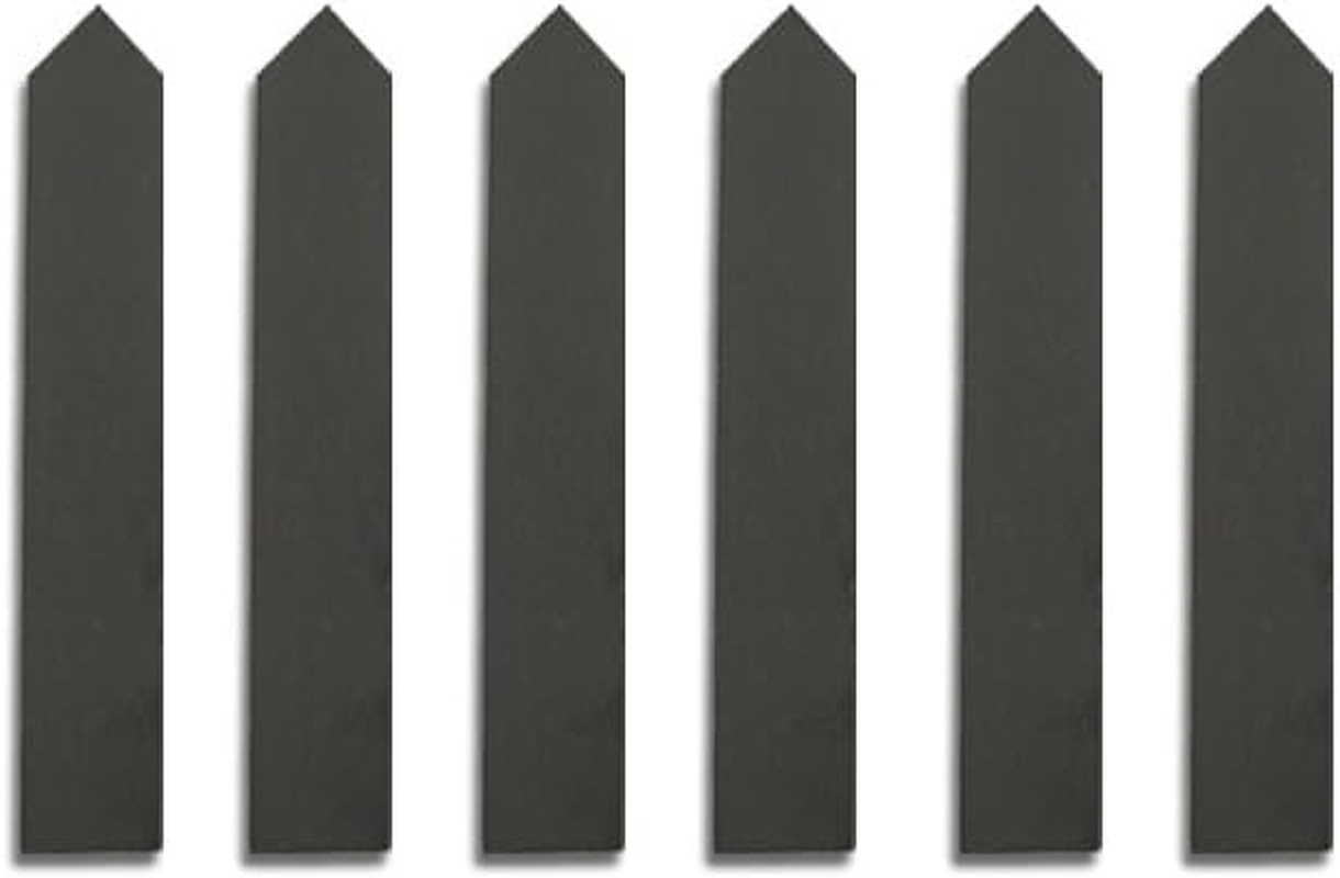 Slate Plant Labels with Soapstone Chalks Reusable Chalkboard Garden Markers for Herbs, Vegetables, Succulents and More (6, 15Cmx2.5Cm) image number 2