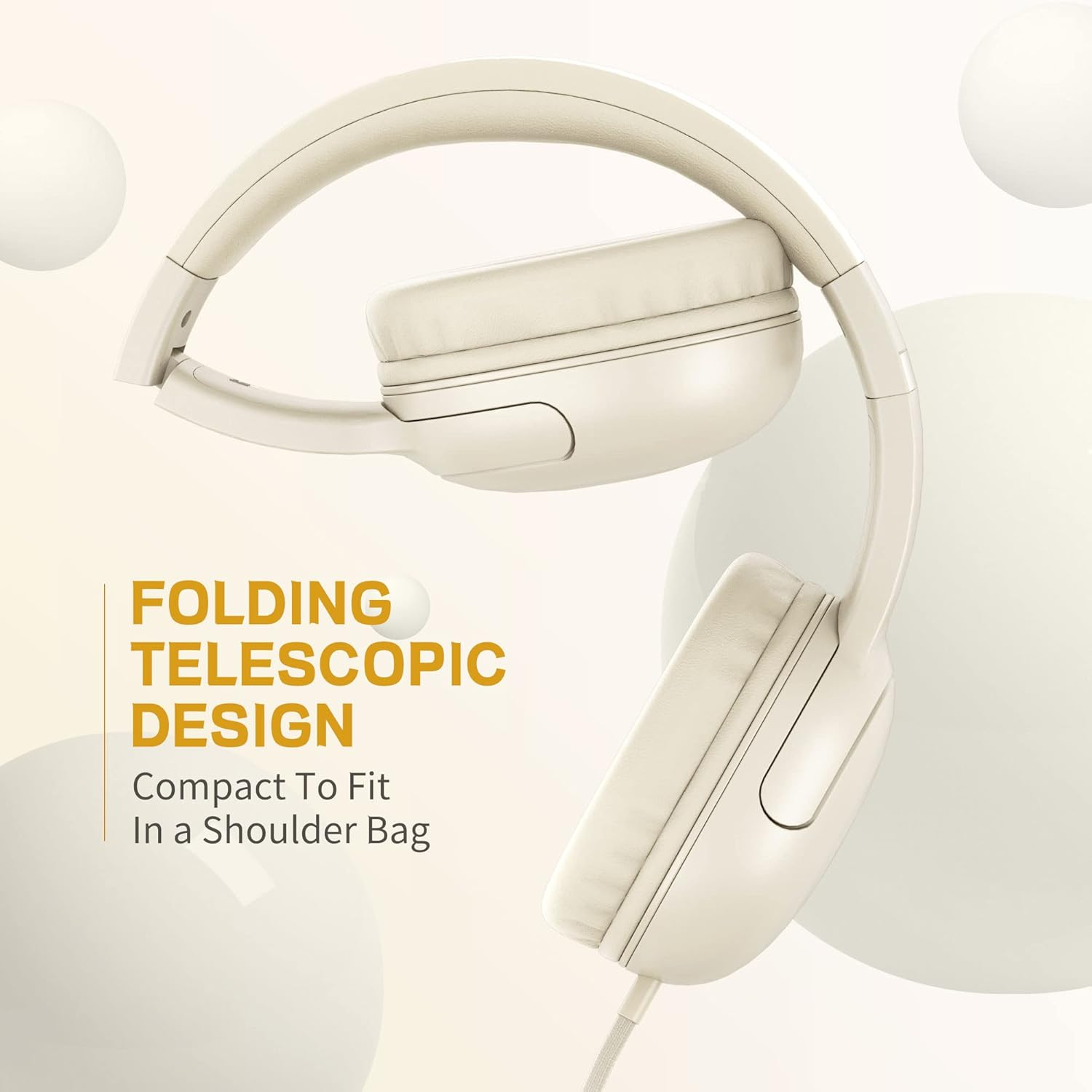 LORELEI E5 Kids Headphones (DE) (Beige White) image number 5