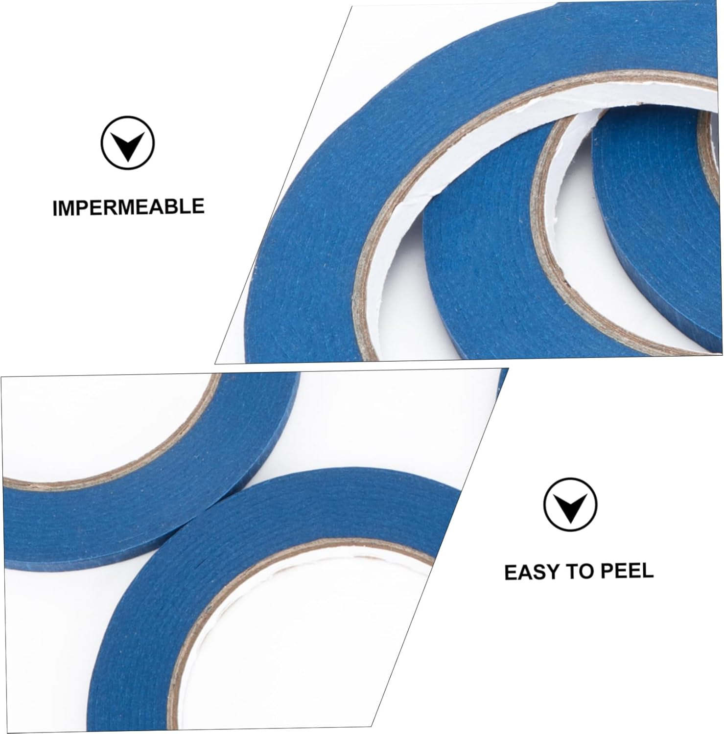 CHILDWEET 4Pcs Heat-Resistant Tape Paper for Car Tape Adhesive Paper Needs Use as Important Summer Supplies for Car Auto Indoor Projects Blue Material