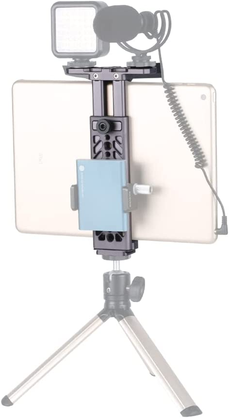 Niceyrig Ipad Tablet Holder Metal Clamp Arca Swiss Tripod Mount Adjustable for Ipad Mini Air Pro Huawei Samsung Tablets image number 6