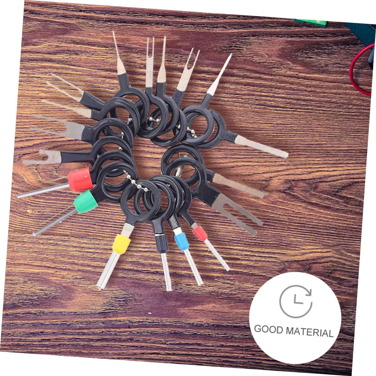 HAPINARY Automotive Terminal Tool Kit Wire Harness Pin Extractor Plastic Handle Steel Spring Plate Easy Terminal Removal image number 4